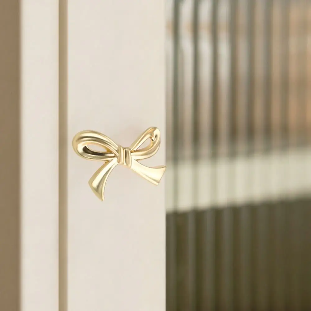 Decorative Zinc Alloy Drawer Handle Vintage Stylish Cabinet Pulls Bow Shape Wardrobe Handle Home Decor