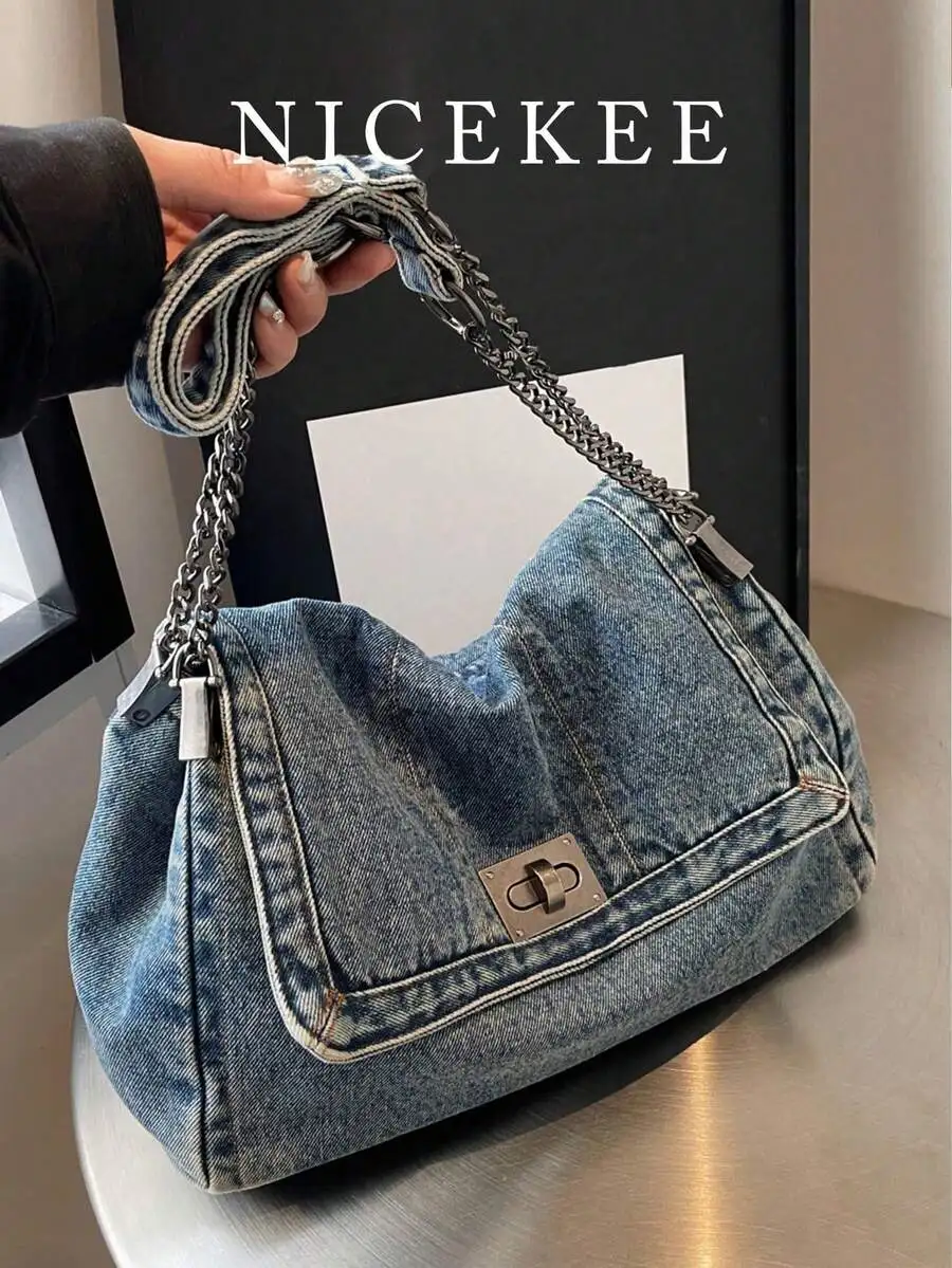 

Versatile Japanese Style Large Capacity Shoulder Bag, Crossbody Tote Handbag for Work College Student Daily Casual