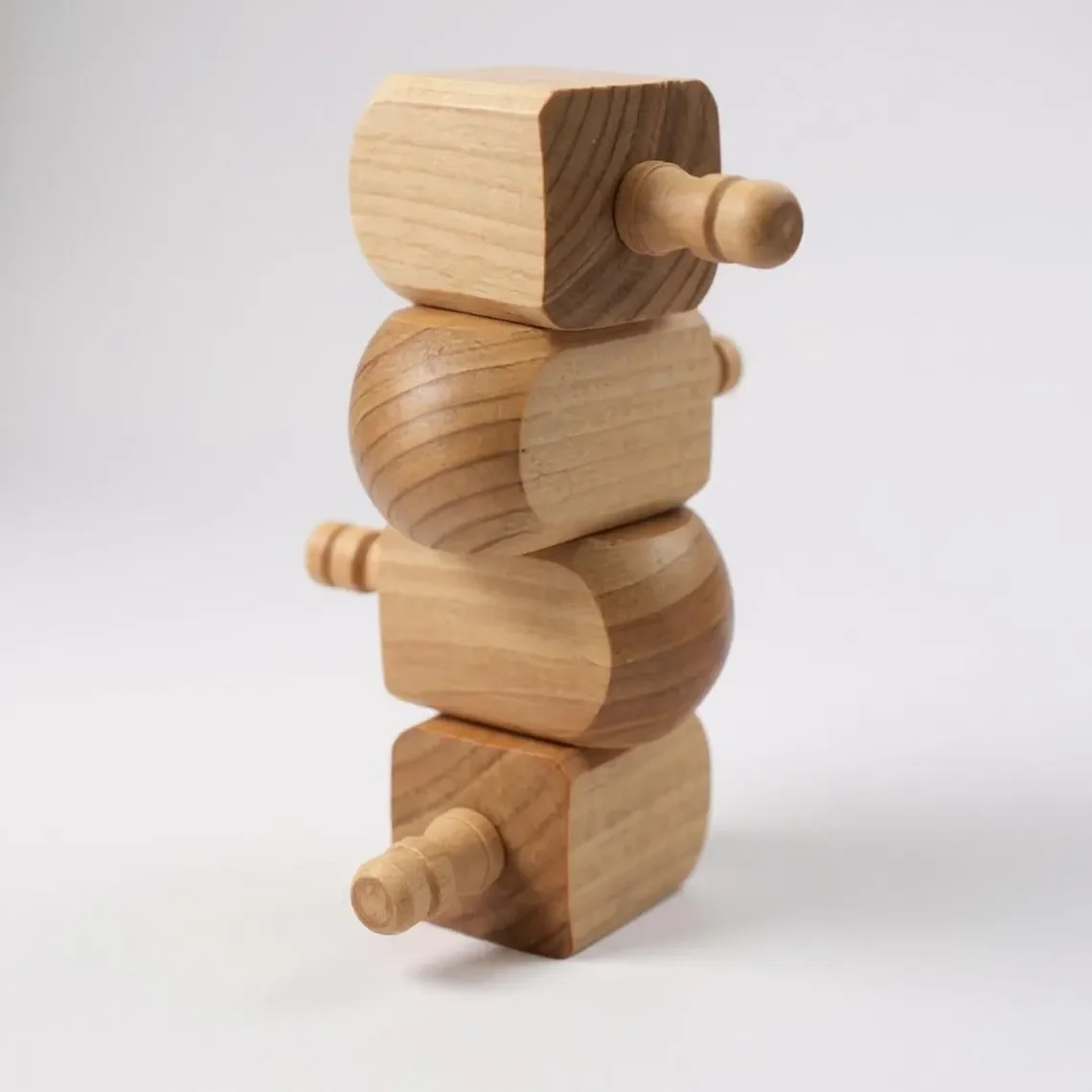 4 Stück Holz Dreidel Chanukka Jüdisches Spielzeug Holz Spin Top Ringträger Geschenk Partybevorzugung Urlaub Tradition Weihnachten Spin Top Dreidel