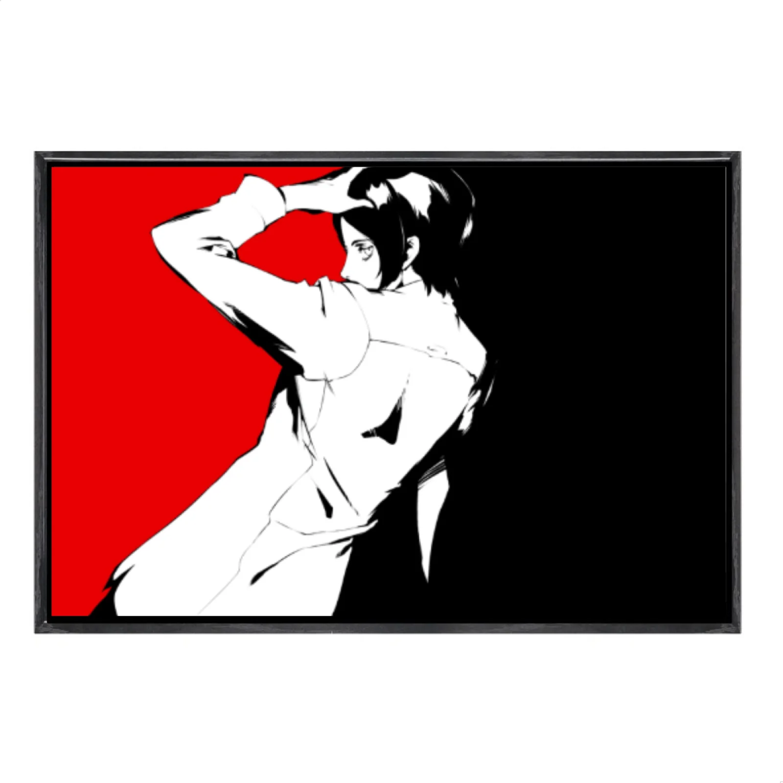 

Японская манга, многоразмерный холст, постер в двойной рамке, настенное искусство, темные души, домашний декор для гостиной, спальни