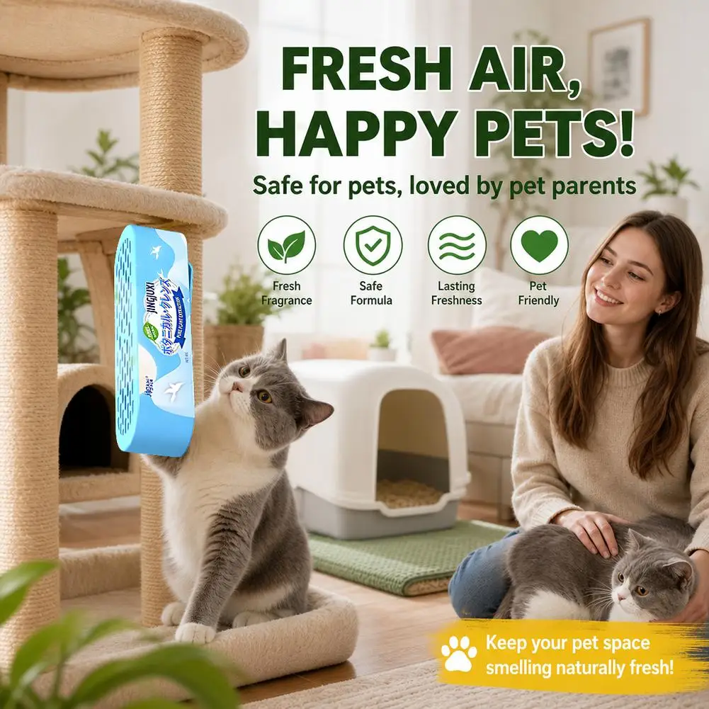 Home Deodorizer Solid Air Freshener Odor Eliminator Natural Plant Fragrance Removes Urine Odor For Pet Toilet