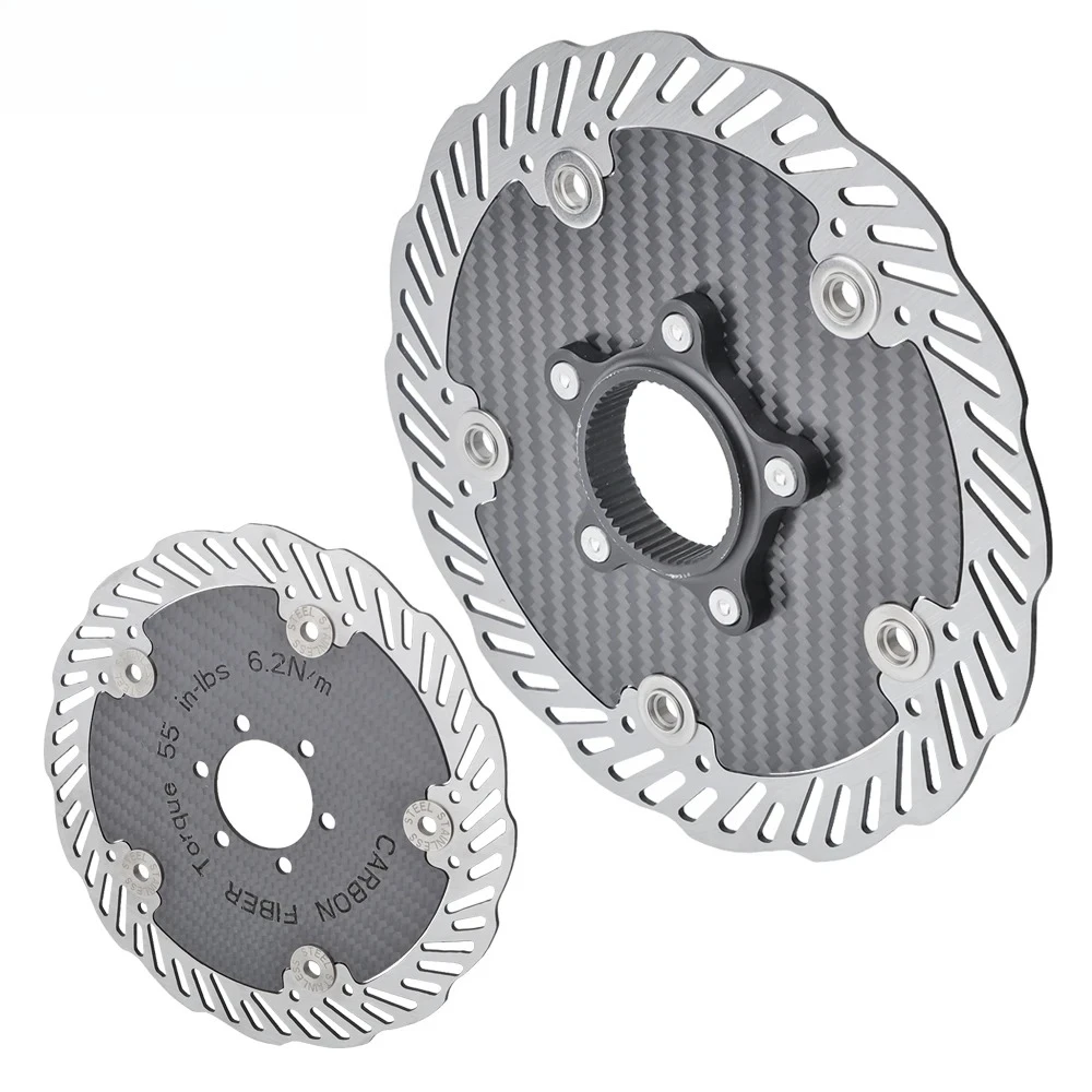 Carbon Fiber Brake Disc Mtb Floating Rotor 160mm 140mm Centerlock Disco Bicycle Caliper Mountain Bike Disc Brakes Cycling
