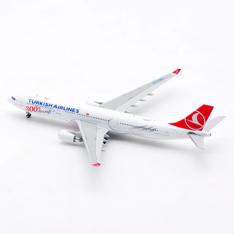 Diecast 1:400 Scale Turkish Airlines A330-300 TC-LNC Alloy Aircraft Model Collection Ornaments Display Toy Gift