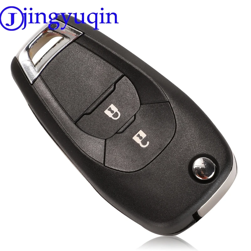 jingyuqin New Folding Remote Car Key Fob For Chevrolet Cruze Avo Auto Smart Replace Flip 2/3/4 Buttons Case