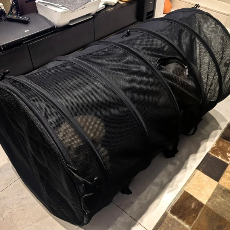 

Large Car Dog Crate for Backseat Breathable Pet Carrier for Golden Retriever Transport Travel Cage for Cats/Dogs Foldable Kennel