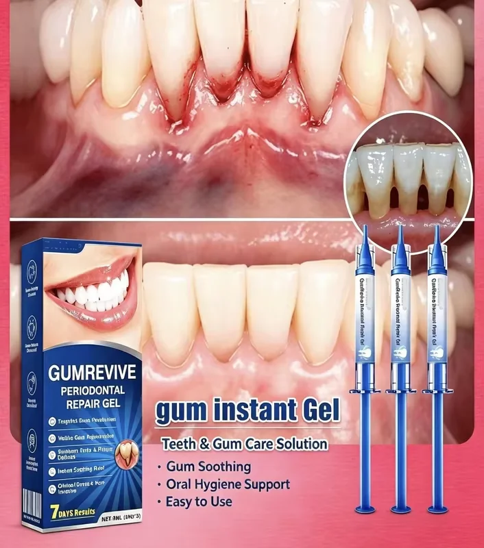 Gumrevive Advanced Dental Gums Care Gel, Deep Cleaning Formula, Brighter Smile, Fresh Oral Care, Teeth and Gums Health Maintenan
