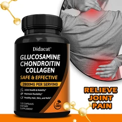 Collagen Glucosamine Chondroitin - Joint Support Supplement - Cartilage Support, Flexibility & Strength, Non-GMO, Gluten Free