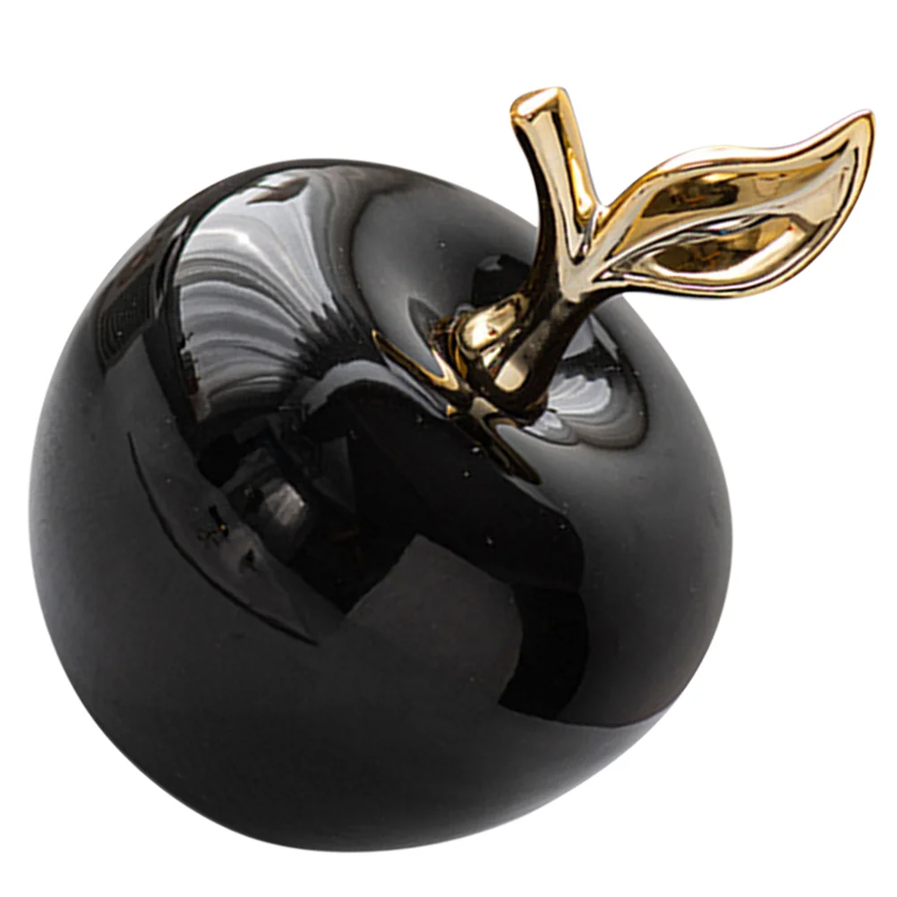 

Ceramic nament Decorative Mini Black Home Decor Craft Living Room Table Top Display Small Statue Xmas Party Decoration