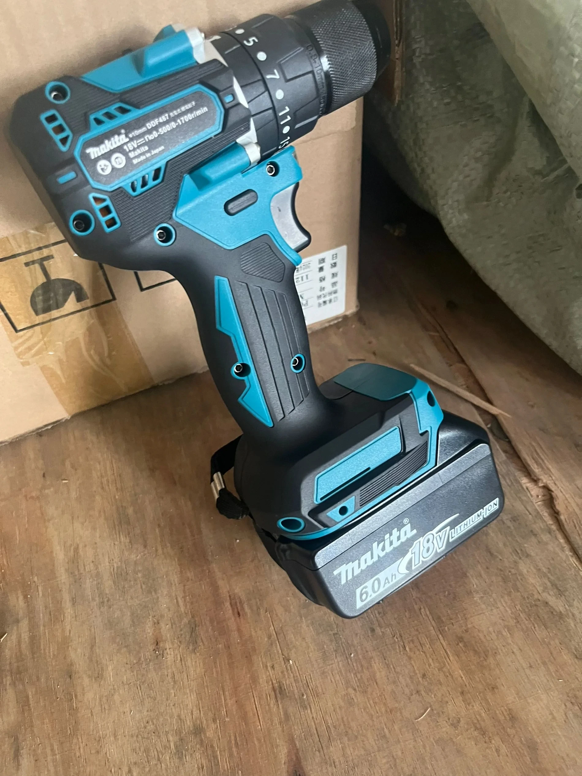 Original Makita 5Ah 6Ah 9Ah 18V Rechargeable Lithium Battery+DDF487，High Capacity for MaKita BL series tools Battery+charger