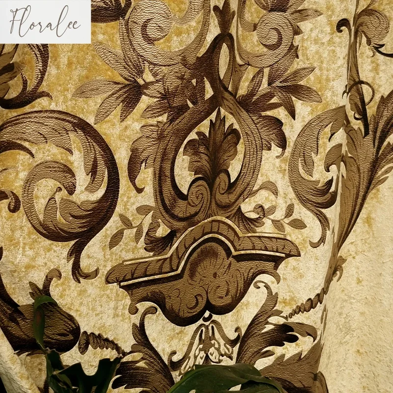 

French Rococo Curtains for Living Room Bedroom Villa Luxury High-end Imported Silk Velvet American European Curtains Custom Size