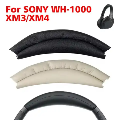 소니 WH-1000XM4 1000XM3 용 가죽 헤드폰 교체 헤드 밴드 보호대 수리 부품 키트 보호 커버 헤드 빔 패드