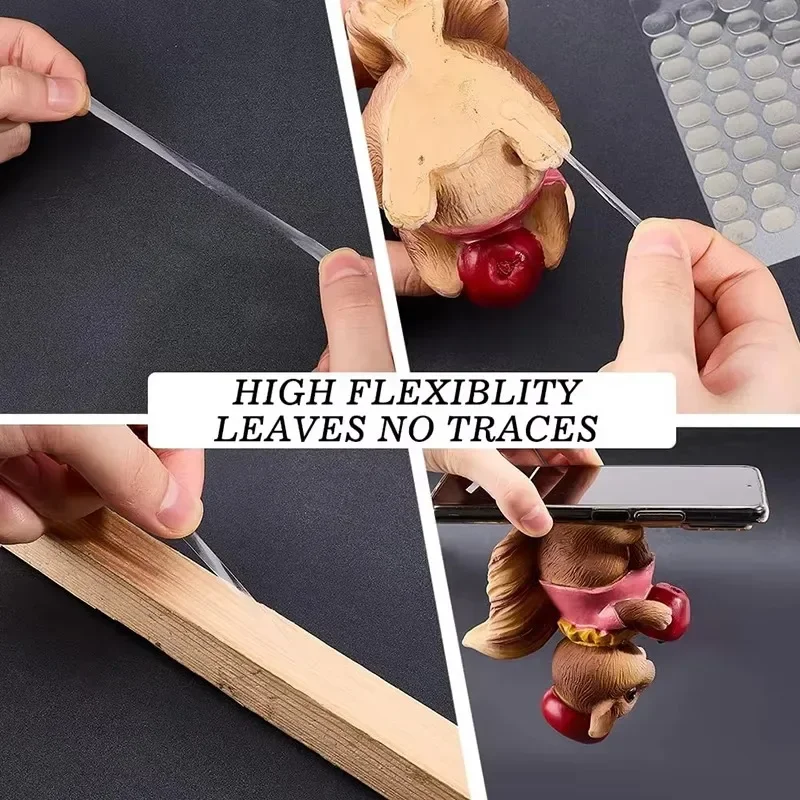 High-quality 300Pcs Double-Sided Adhesive Putty,Removable Transparent Sticky Glue,Ideal for Hanging Pictures Posters&OfficeDecor
