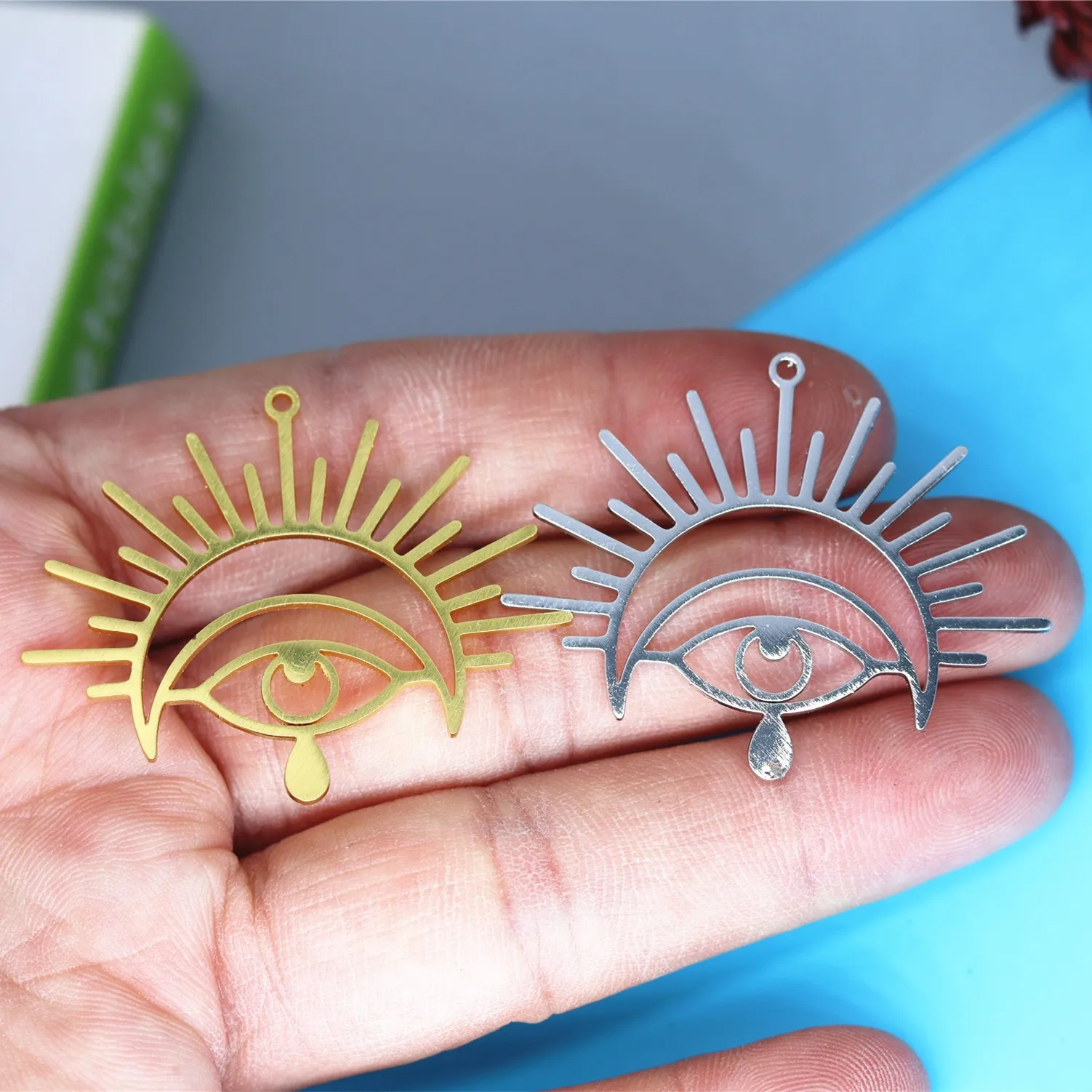 5pcs/lot Stainless Steel Sun Charm Pendant For Necklace Bracelets Jewelry Crafts Making Findings Handmade Stainless Steel Charm