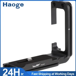Haoge 캐논 EOS R7 카메라용 HG-R7 L 브래킷, 아르카 스타일 호환 퀵 릴리스 플레이트