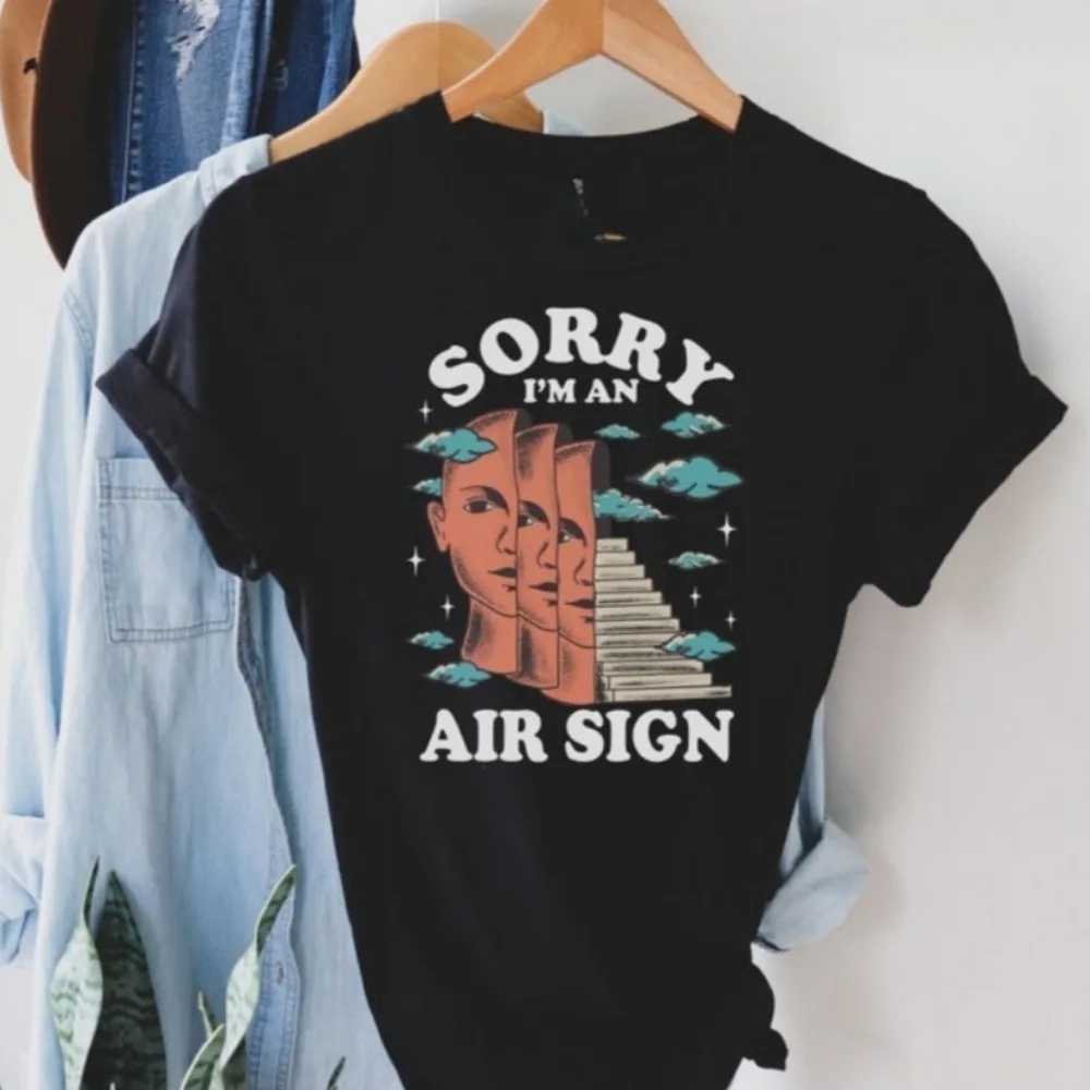Air Sign Shirt Zodiac Sign Shirt Astrology Tee Gemini Tops Aquarius Tops Retro Zodiac Tee Mystical Tees Wpmem Clothes