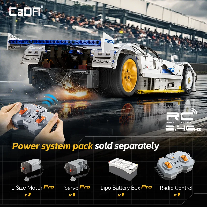 Cada 1:10 mazda 787b carro de corrida técnico c42 modelo de carro esportivo blocos de construção cidade resistência esportes-car tijolos brinquedos presentes do miúdo ﻿