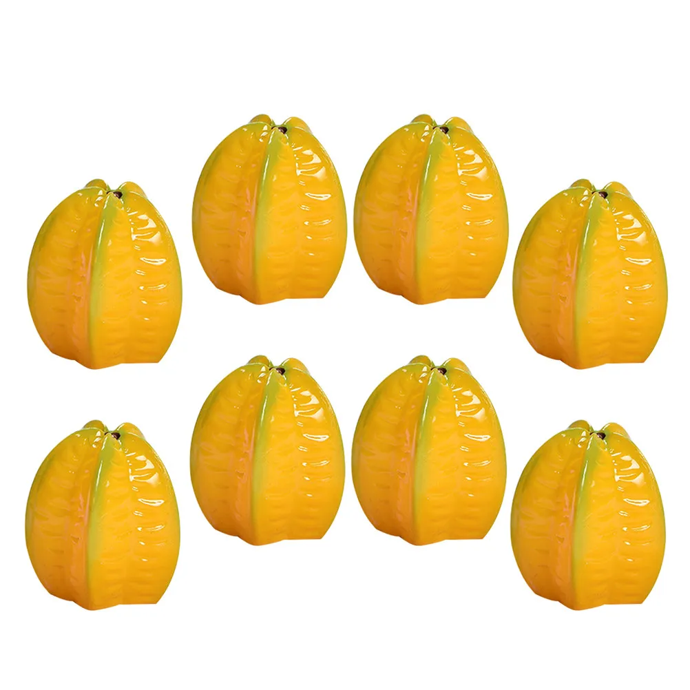 

8Pcs Lifelike Simulation Fruits for DIY Decor Wedding and Farmhouse Styling Bright Mini Props for Photo