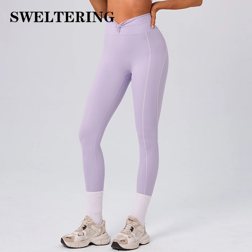 Yoga Leggings High Waist Gym Fitness Pants Women Running Cycling Workout Pants Breathable Sports Leggings Yoga Tights Clothing