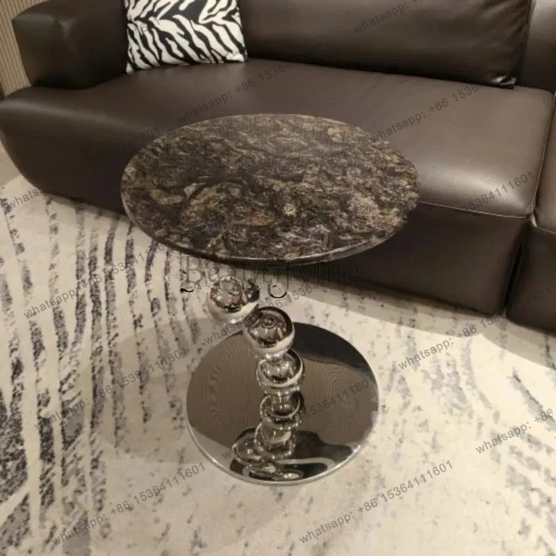 new modern minimalist round luxury stone sofa edge few platinum diamond luxury stone edge few