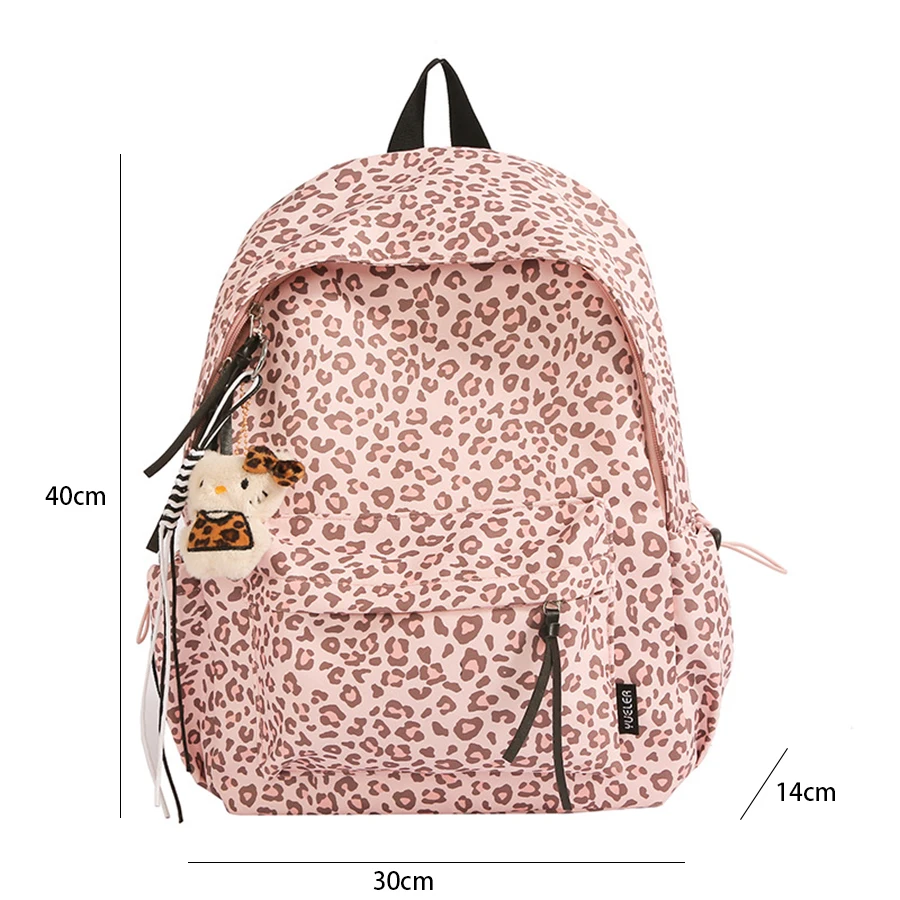 Laptop backpack for MacBook Pro 14 2025 Case M5 A3434 M4 M3 M2 M1 14.2-16.2 inch leopard print laptop bag for HuaWei/HP/Dell