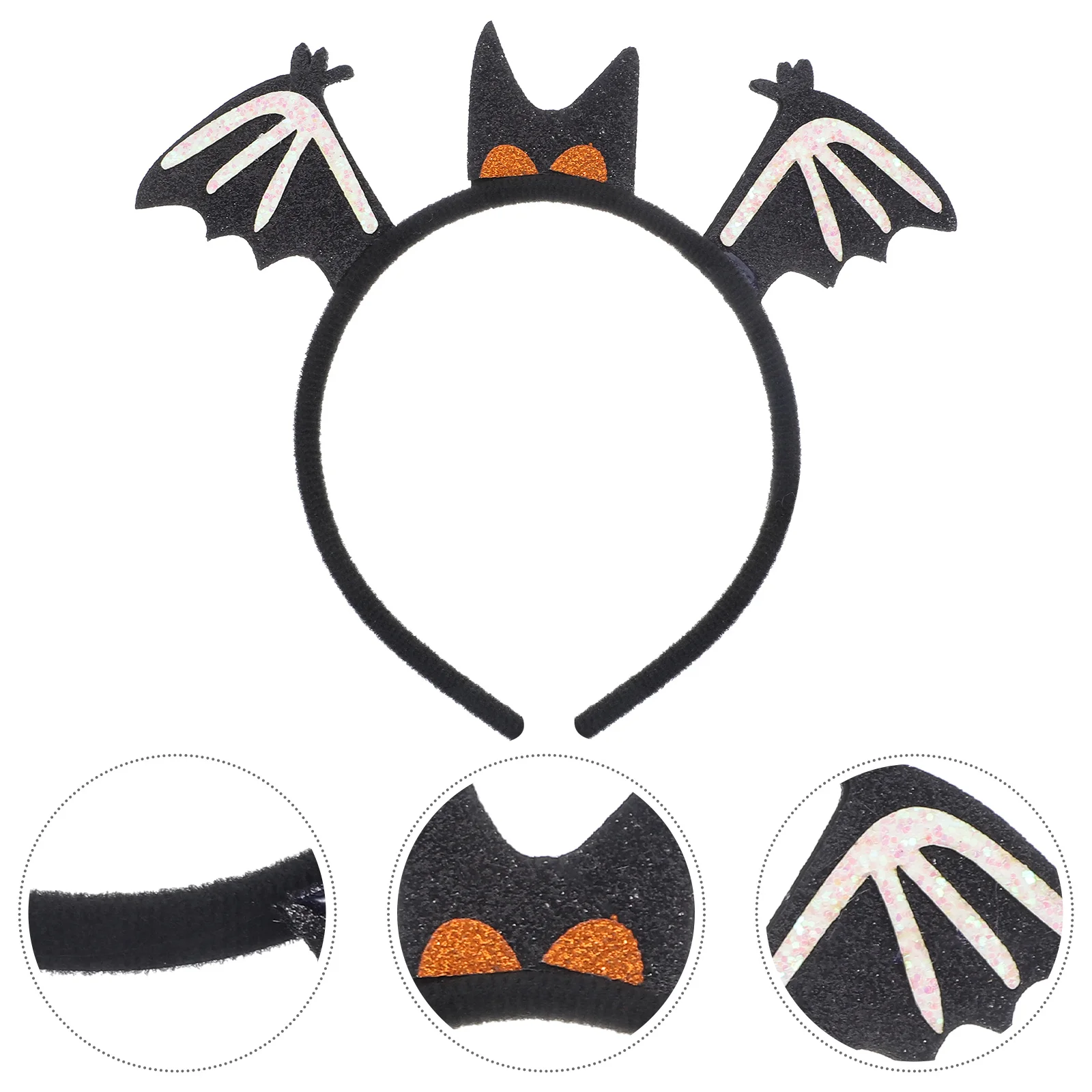 

Bat Headband Bat Wing Decor Halloween Cosplay Party Accessory Lightweight Comfortable For Adults Halloween Costume