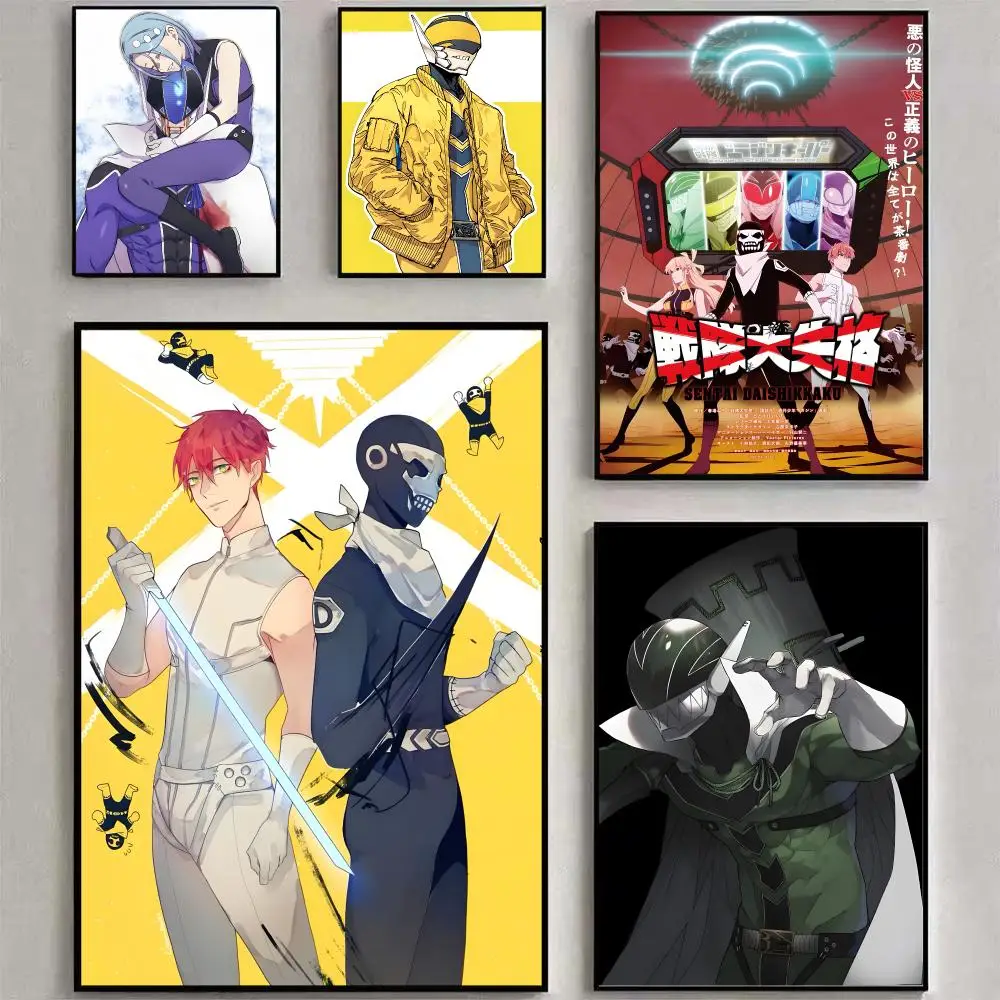 Anime Go! Go! L-Loser R-Ranger Poster Matte Peel And Stick Self Adhesive PVC Removable Waterproof Frameless Bedroom Living Room