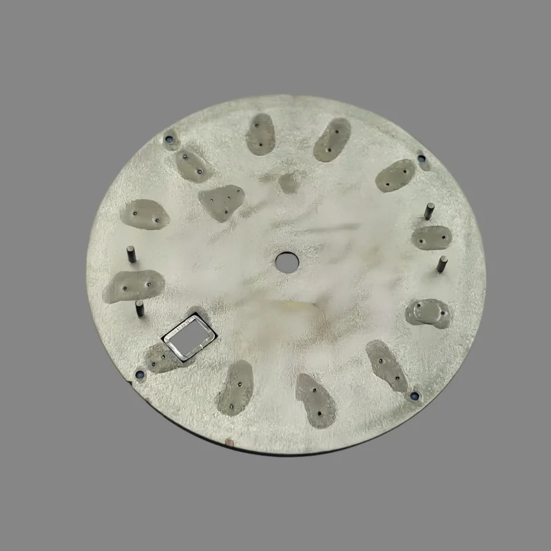 Dial Gelombang Air GS 33.5mm Baru, Tanpa Efek Bercahaya, untuk Kaliber NH35, Aksesoris Modifikasi Jam Mekanik