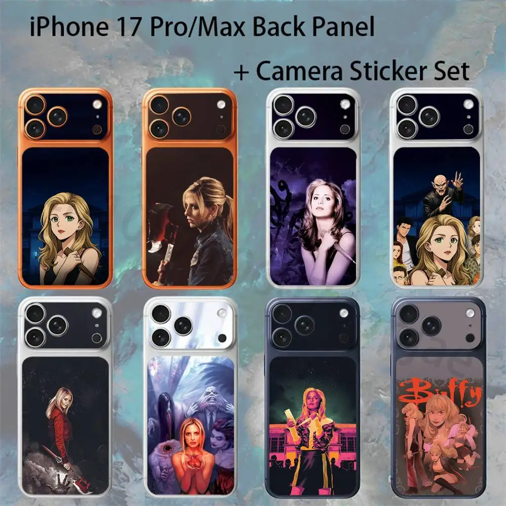 

B-Buffy the Vampire Slayer For iPhone 17 pro Max/17 pro Full Cover Decal Skin Wrap Colorful Rear Protective Sticker Film
