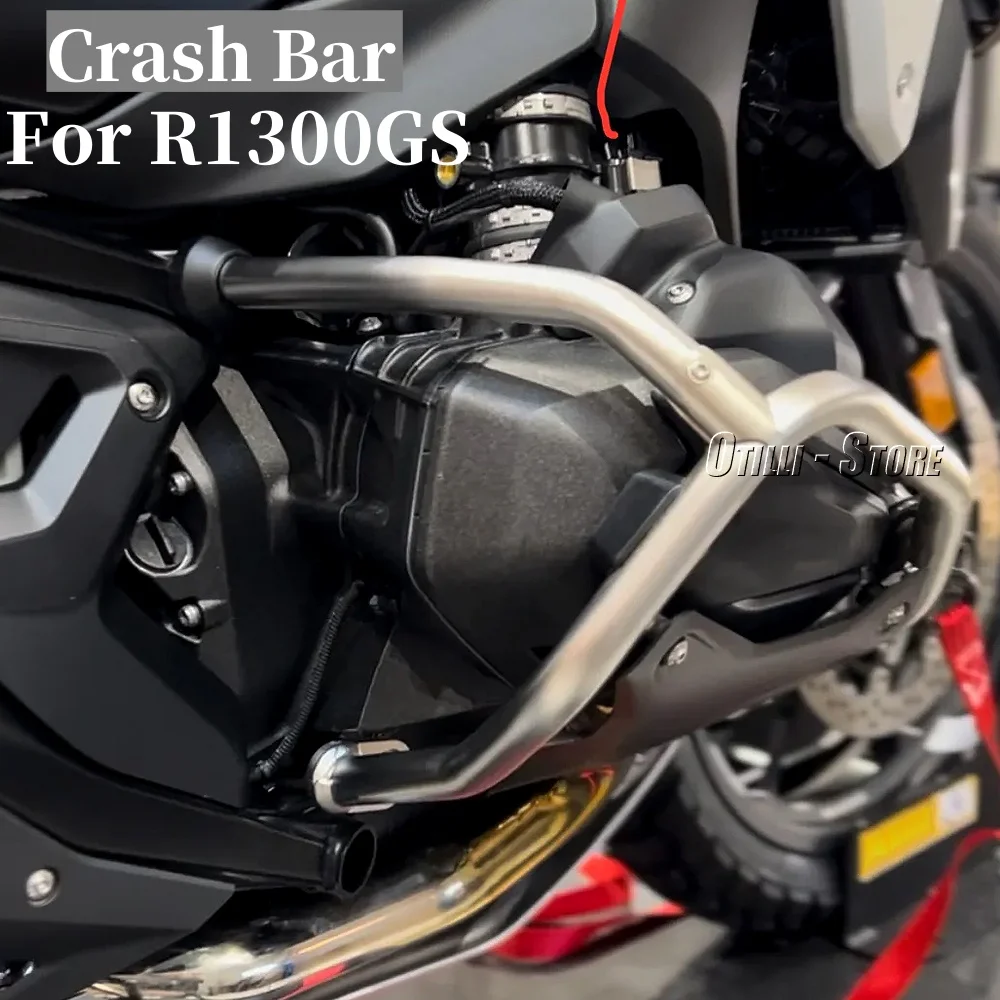 

Для BMW R 1300 GS R1300GS r1300gs 2023 2024, бампер из нержавеющей стали, защита двигателя, защита рамы, комплект усиленной планки