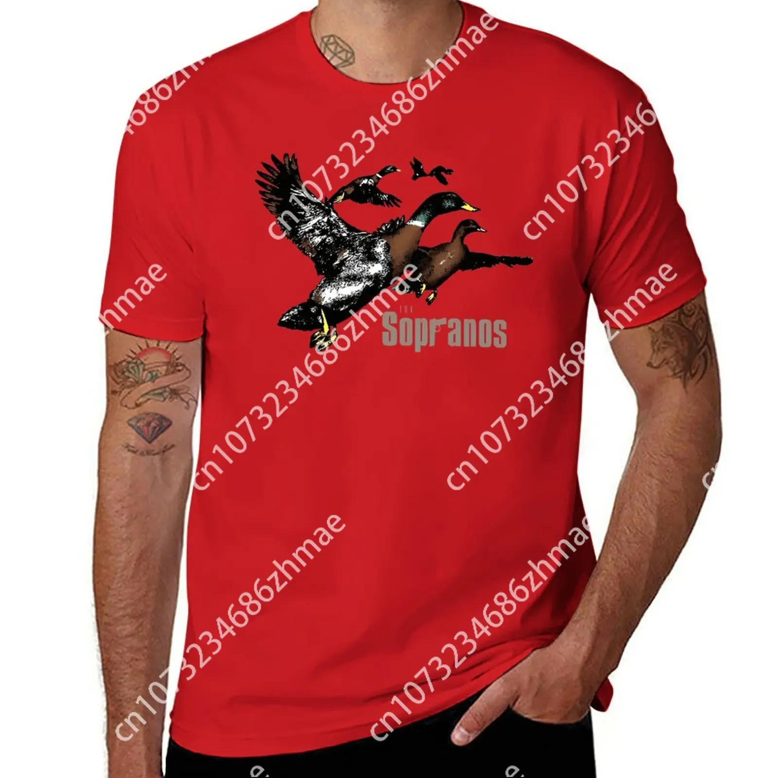 Camiseta De Ducks The Sopranos Para Hombre, Camisa Lisa De Peso Pesado