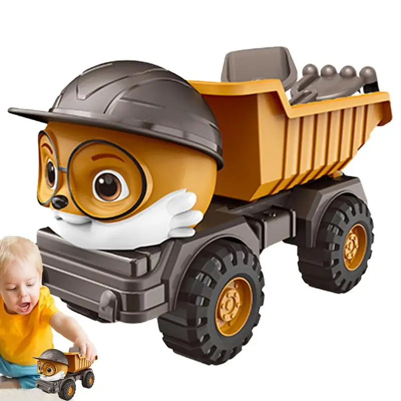 Construction Excavator Kids Toy Mini Excavator And Dump Truck Set Inertia Car Toy Trucks For Boys Construction Toys With Movable