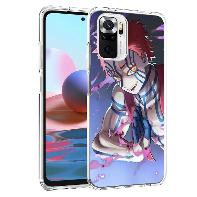 Demon Slayer Kibutsuji Muzan Cover Phone Case For Xiaomi Redmi 12C 12 10C 10 9C 9 10A 9A 8A 9T 7A 7 6A 6 Pro K20 K40 S2 Soft Fun