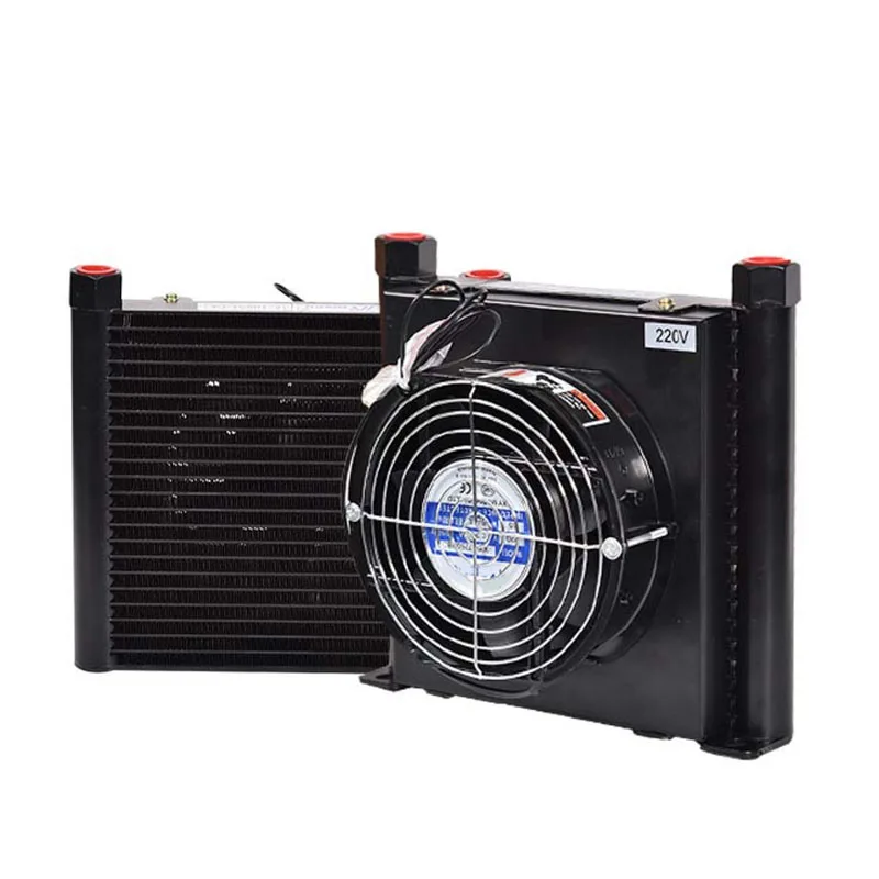 Small Vertical Oil Cooler Air Cooling CNC Oil Cooler AJ1025T-CA Air Cooler Gearbox Oil Cooler