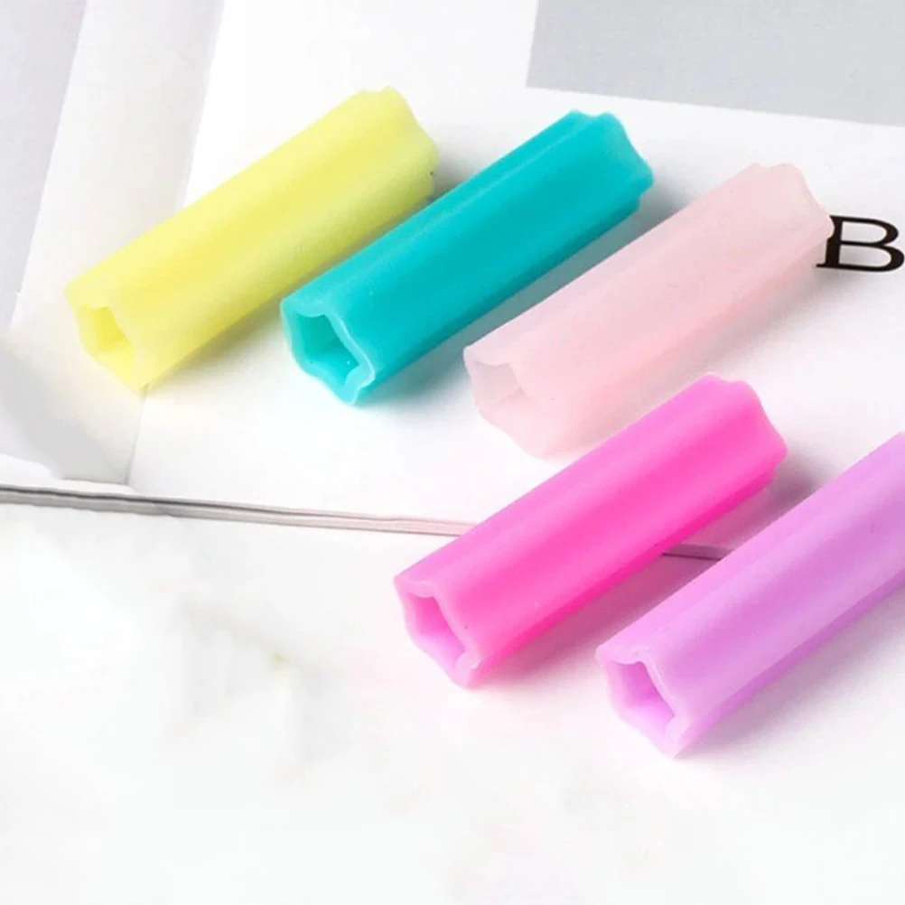 

5 Pcs Silicone Case Cuticle Tweezers Cover Trimmer Sleeve Nipper Protective Cap Scissors
