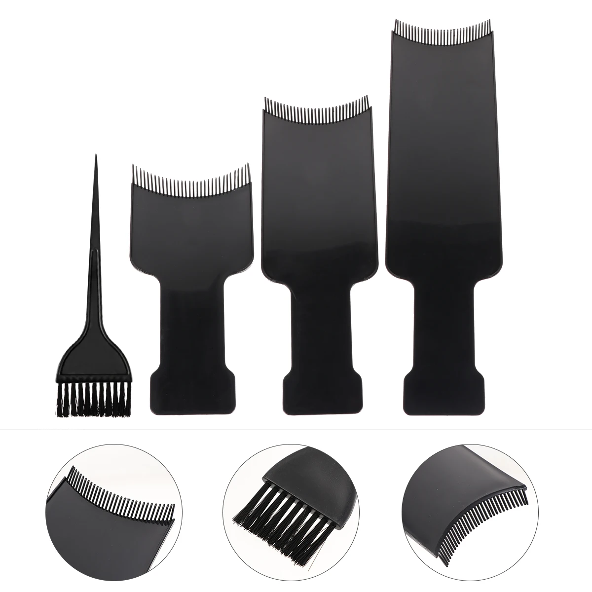 

4pcs Coloring Kit Highlighting Board Dye Tools Long Hair Hair Coloring Brush Styling Accessories Professional