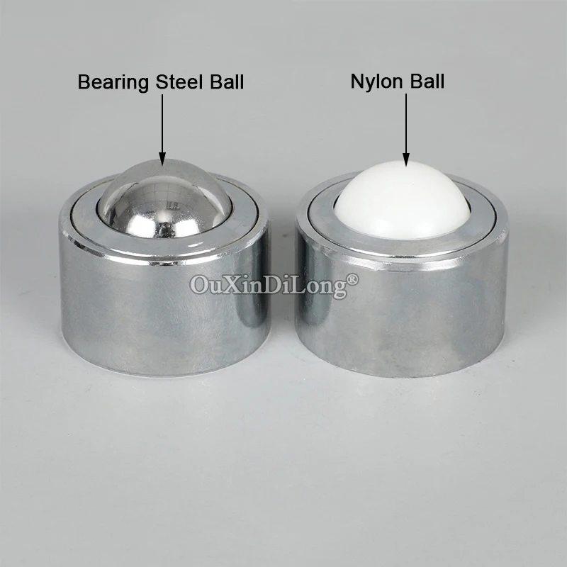 10PCS Bearing Steel/Nylon Ball Precision Conveying Transfer Unit Universal Ball Bearing Conveyor Rollers Casters Bull Eye Wheels