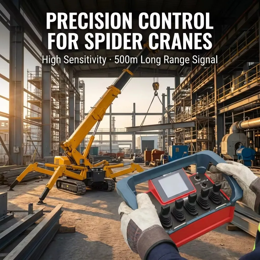Industrial Grade Proportional Hydraulic Remote Control Joystick Wireless Controller for Hydraulic Valve System