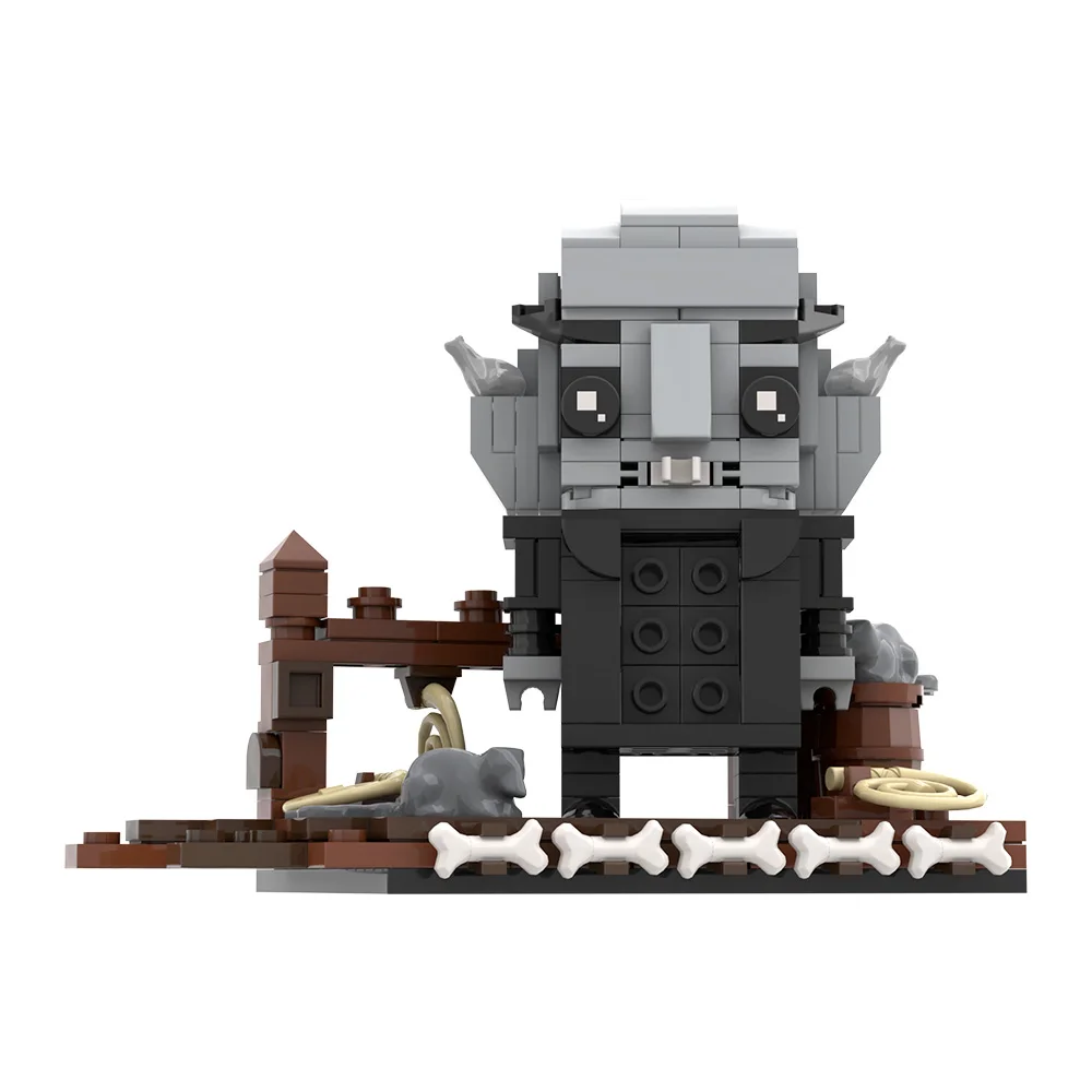

MOC Готический вампир BrickHeadz Строительные блоки Модель Готический вампир Nosferatu Фигурка Кирпичи Сборные игрушки Дети DIY Подарки