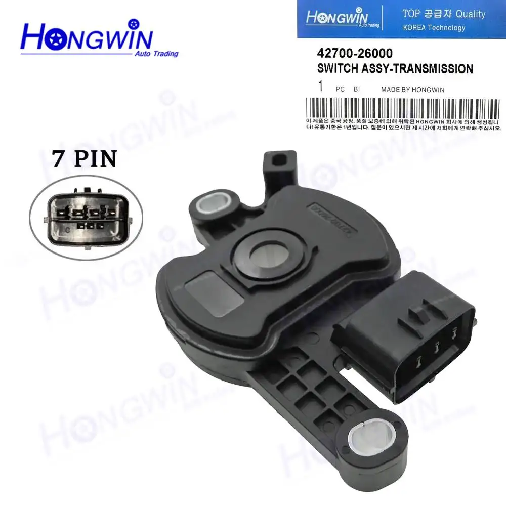 Neutral Safety Transmission Inhibitor Switch 42700-26000 4270026000 For Hyundai Elantra Sonata Kia Forte 2010-2019 42700 26000