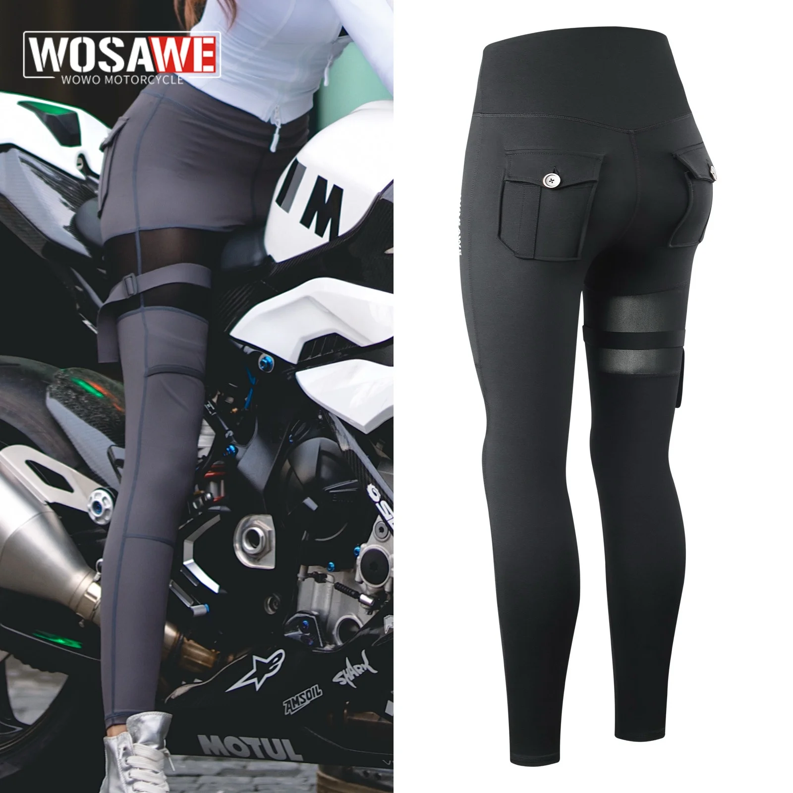 wosawe-夏用バイクパンツ-アウトドア-レディースパンツ-モトクロス-オートバイ-メッシュ-通気性-カジュアル-サイクリングパンツ
