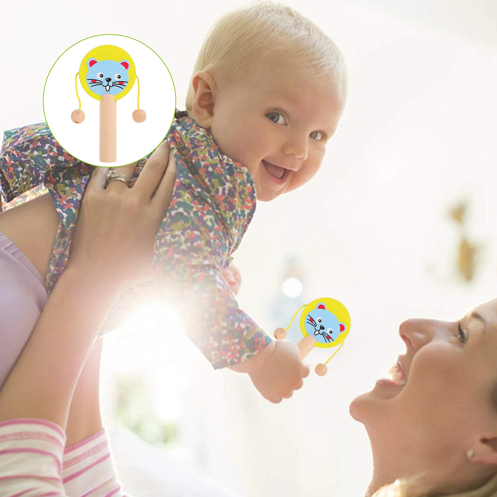 5 قطعة الطبول حشرجة الموت الحيوانية تدور هزة قرع الصوت طفل اللون الإدراك التعلم طبل لحديثي الولادة التنمية المبكرة #3