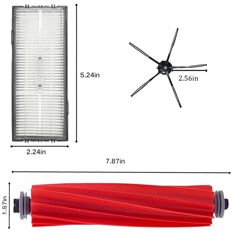 For Xiaomi Roborock S7 S7+ S7 Maxv, S7 Maxv Plus T7S T7 Plus T7S Plus Robot Vacuum Main Side Brush Hepa Filter Parts
