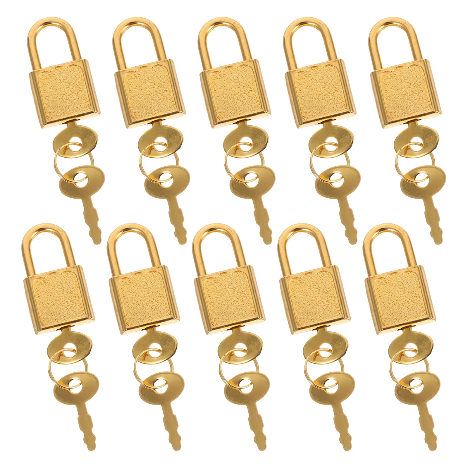 

Toy Lock Accessories Mini Padlock Key for Jewelry Box Treasure Chest Luggage Storage Diary Backpack Gold Keyed Lock Travel