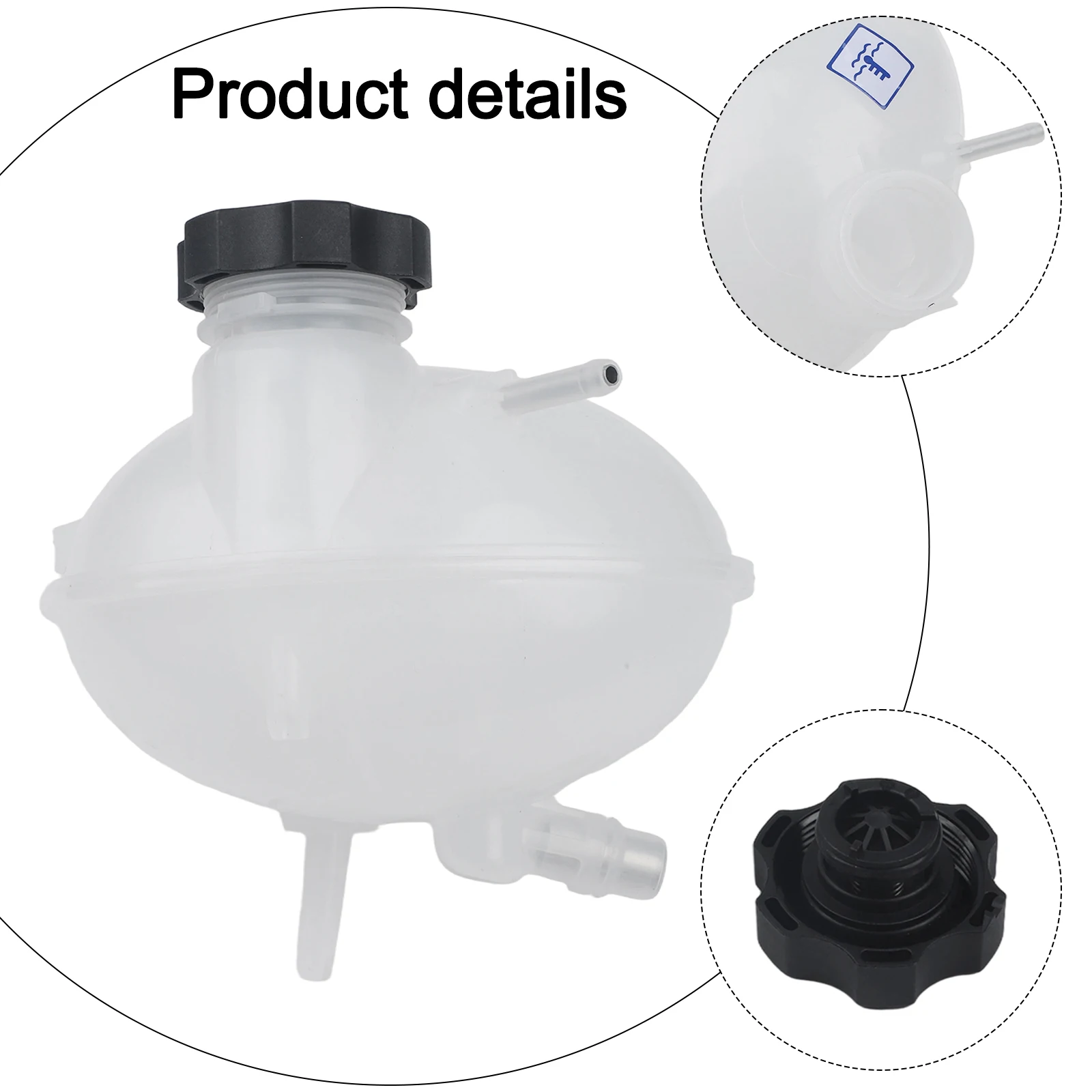 

Coolant Overflow Tank for Jeep 2.4L 2019 2022 and For Compass 2017 2022 Radiator Expansion Reservoir 68289857AA