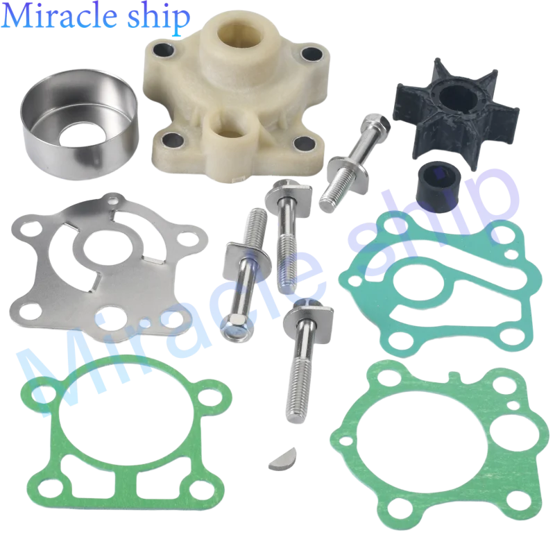 

Ремкомплект крыльчатки водяного насоса с корпусом 6H4-W0078 для подвесного двигателя Yamaha 2T 40HP 50HP 6H4-W0078-00-00 6H4-W0078-A0 18-3429