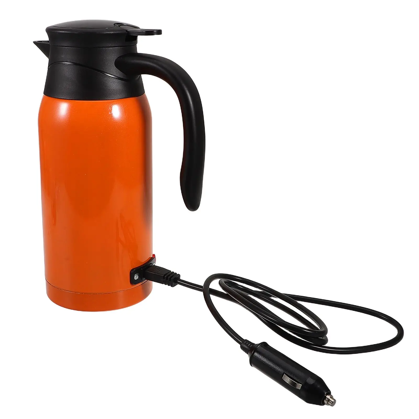 

Car Kettle Water Heater Electric Travel 304 Stainless Steel Large Capacity Truck Design Insulation Portable Kettle