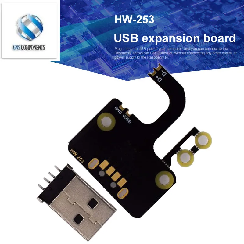 10pcs/lot USB Adapter Expansion Board Module Fr Raspberry Pi Type-A Connector Zero/Zero W/Zero WH USB Interface Electronic Board