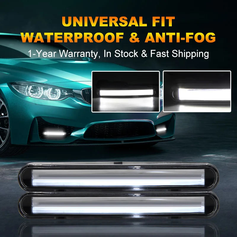 universal-car-led-daytime-running-light-190mm-adjustable-brightness-drl-waterproof-auto-driving-lamp-modification-accessories