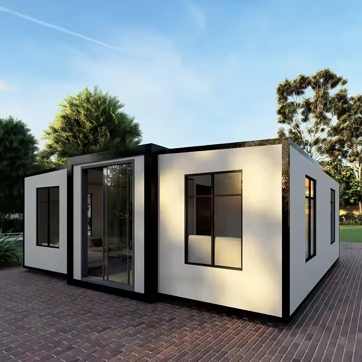 Contemporary 20ft Luxury Modular Steel Prefabricated Container House 2 Bedroom Expandable Granny Flat For Office Villa Australia
