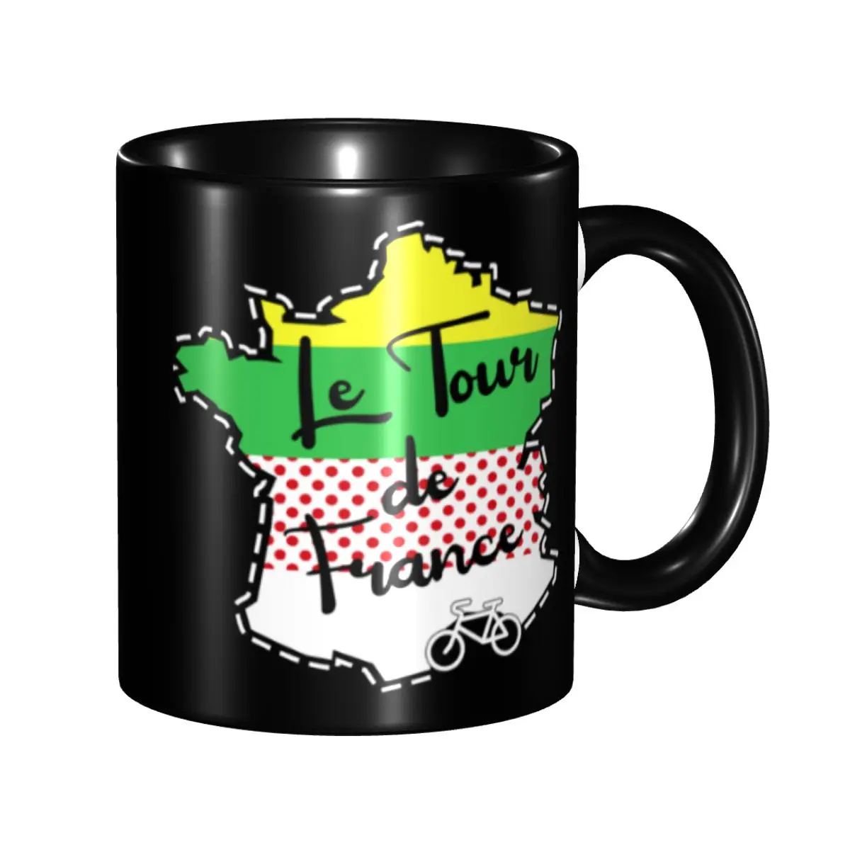 Tour De France Cycling Race Mug Customized Ceramic Coffee Mug Cup Creative Present